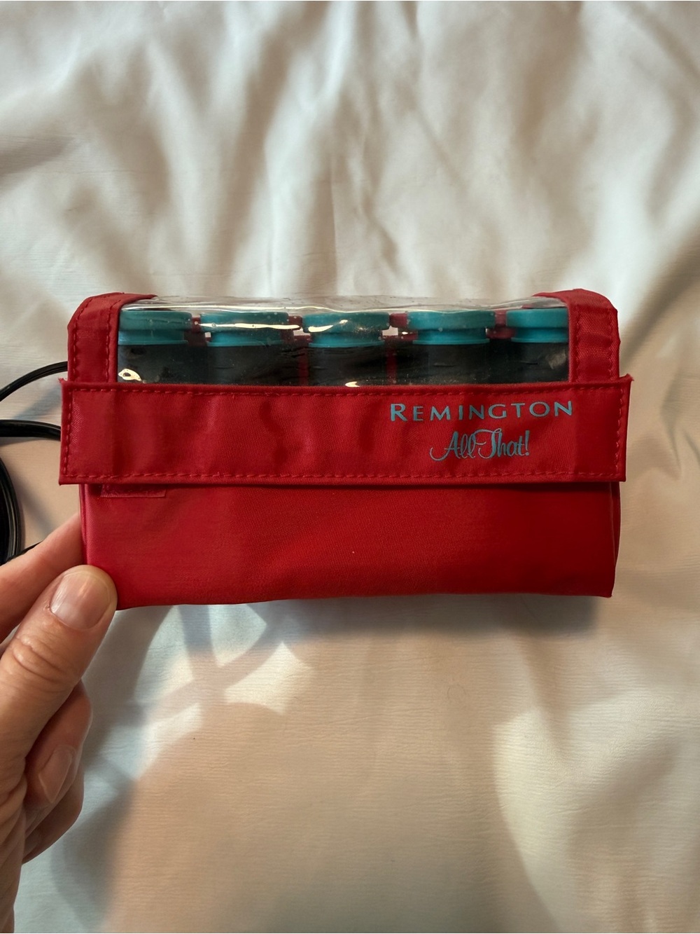 Vintage Remington All That! 10 Hot Rollers Tested Working Red Travel Case travel - Picture 2 of 7